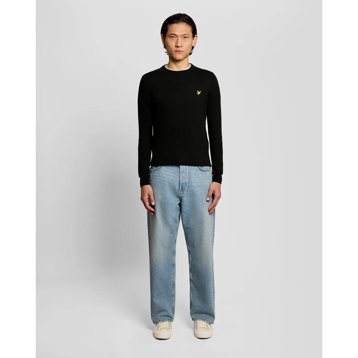 Sweter z okrągłym dekoltem z bawełny merino Lyle & Scott 4/7