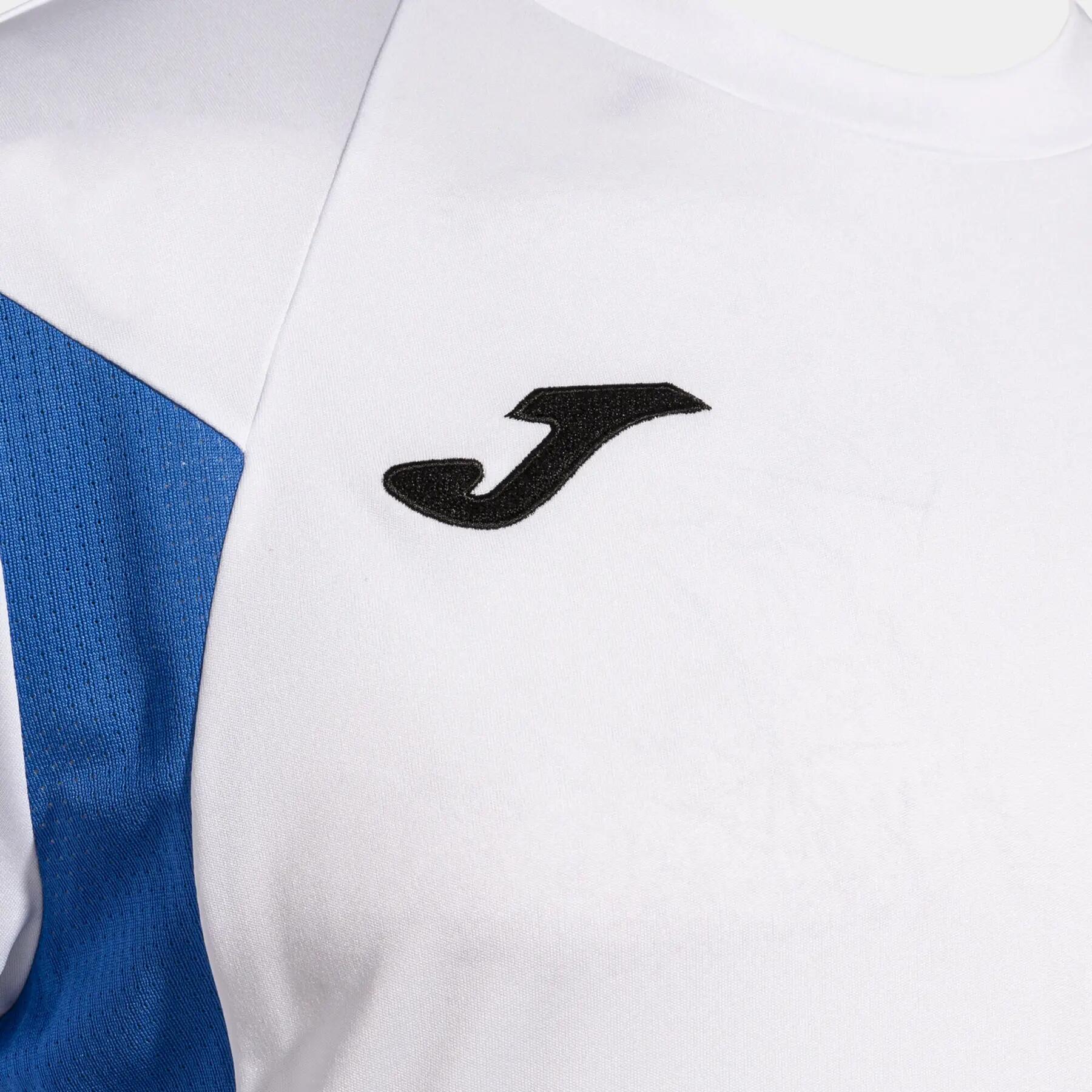 T-Shirt Manga Curta Futebol Criança Joma Winner III Branco 3/4