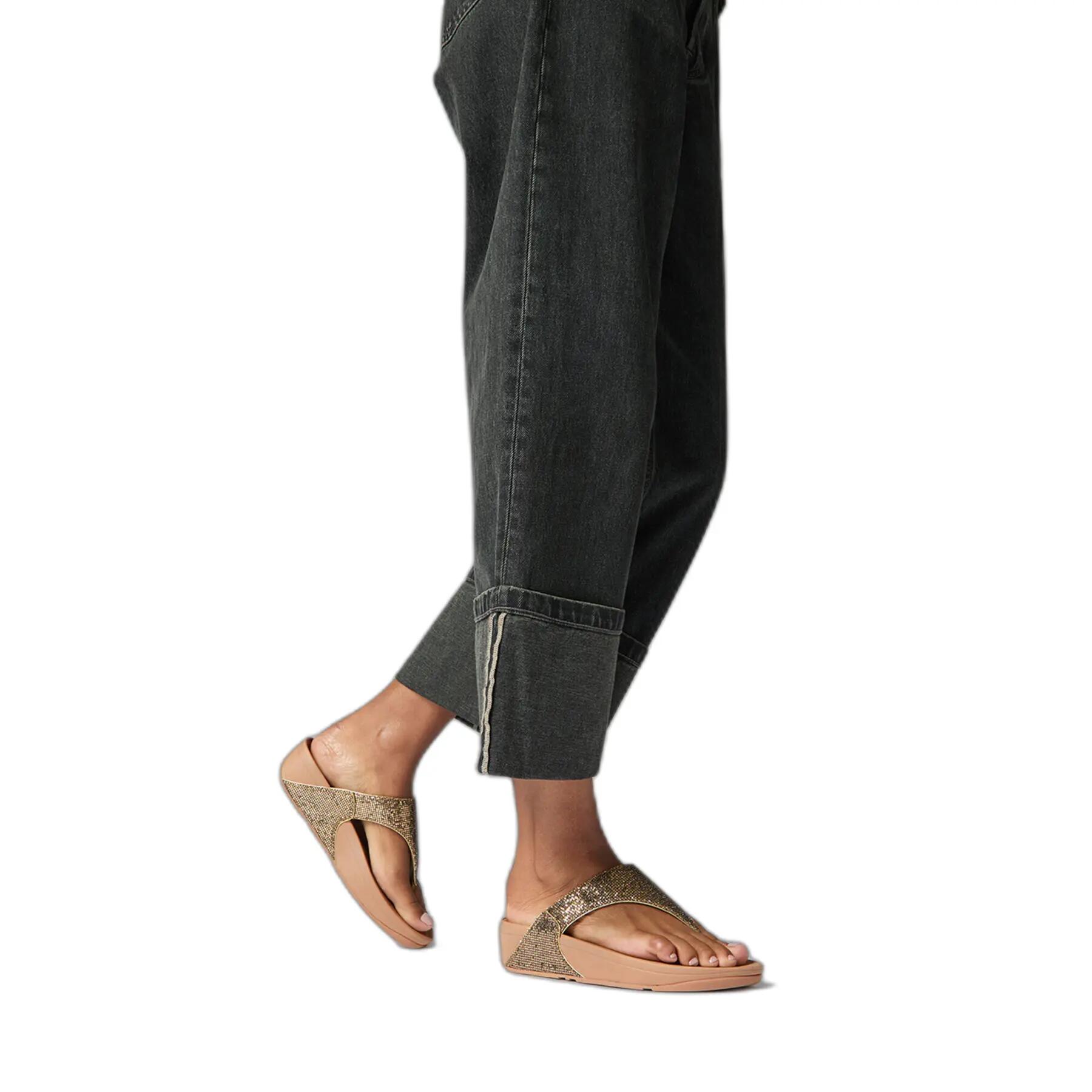 Sandali da donna FitFlop Lulu Toe Post - Glitterball 3/7