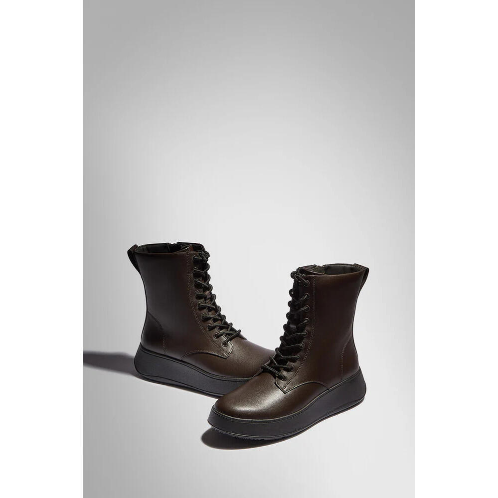 Bottines plates à lacets en cuir femme FitFlop F-Mode 5/7