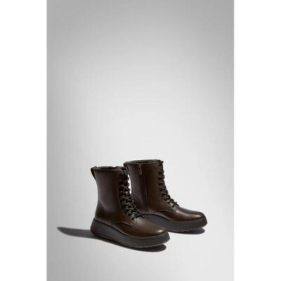 Platte leren veterlaarzen voor dames fitflop f-mode