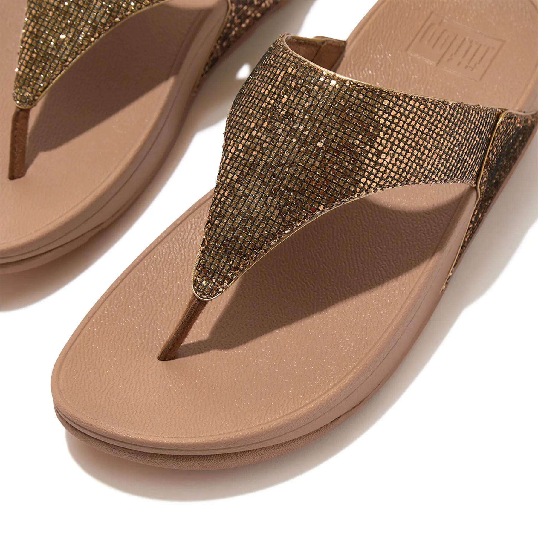 Sandali da donna FitFlop Lulu Toe Post - Glitterball 6/7