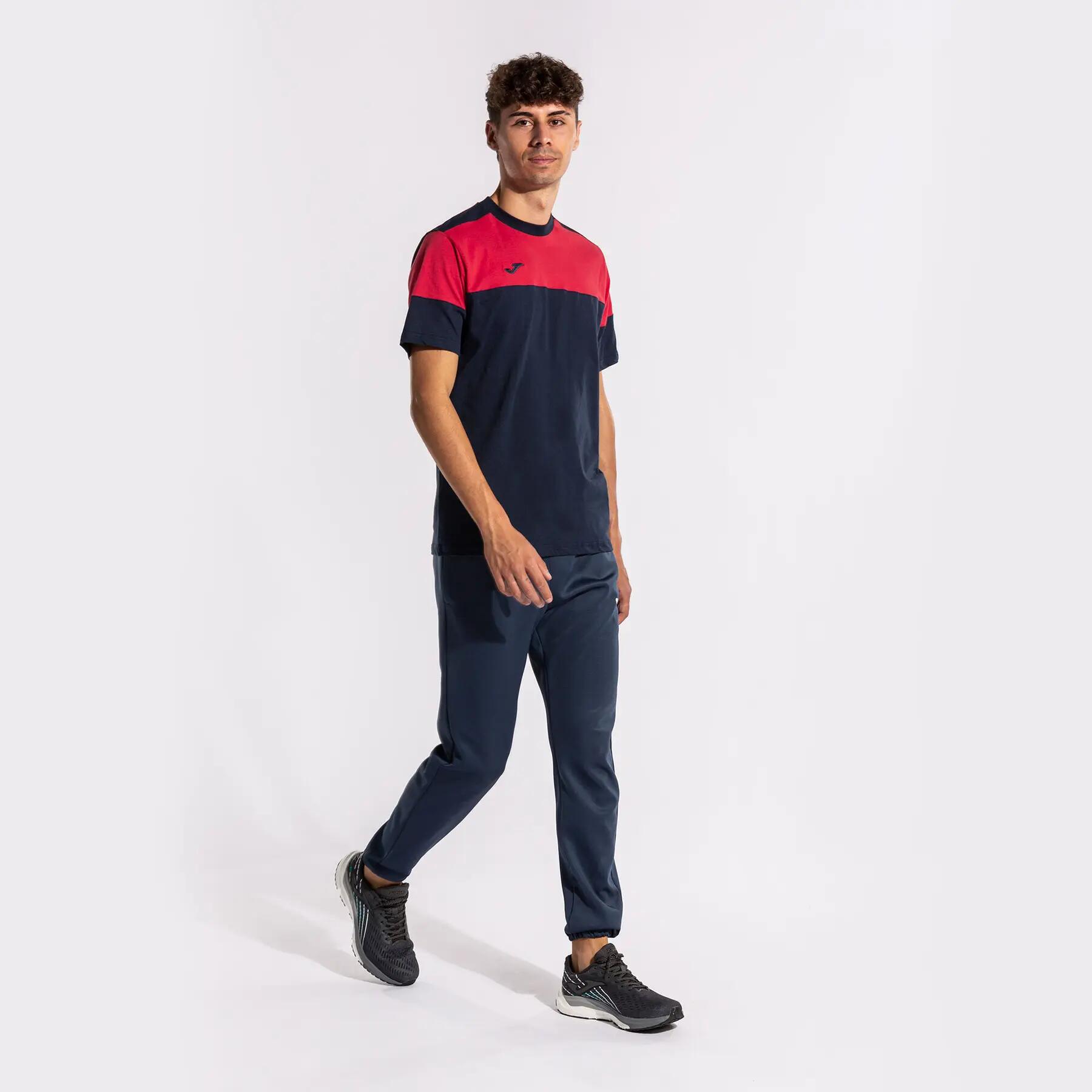 Maillot Manches Courtes Football Homme Joma Crew V Bleu Marine 2/7