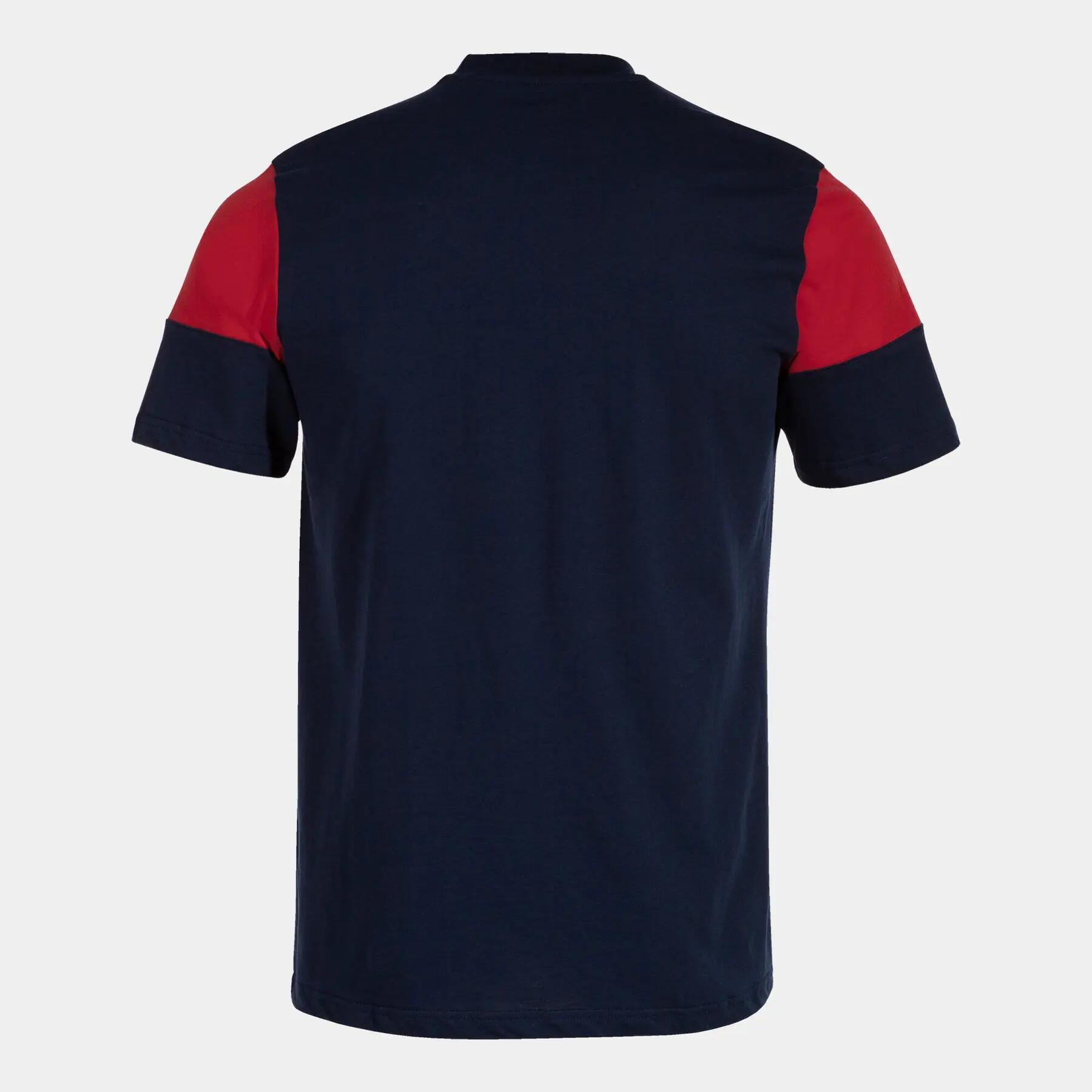 Maillot Manches Courtes Football Homme Joma Crew V Bleu Marine 5/7