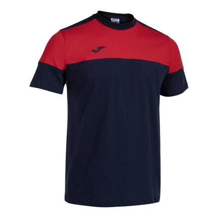 Camiseta Manga Corta Fútbol Hombre Joma Crew V Negro