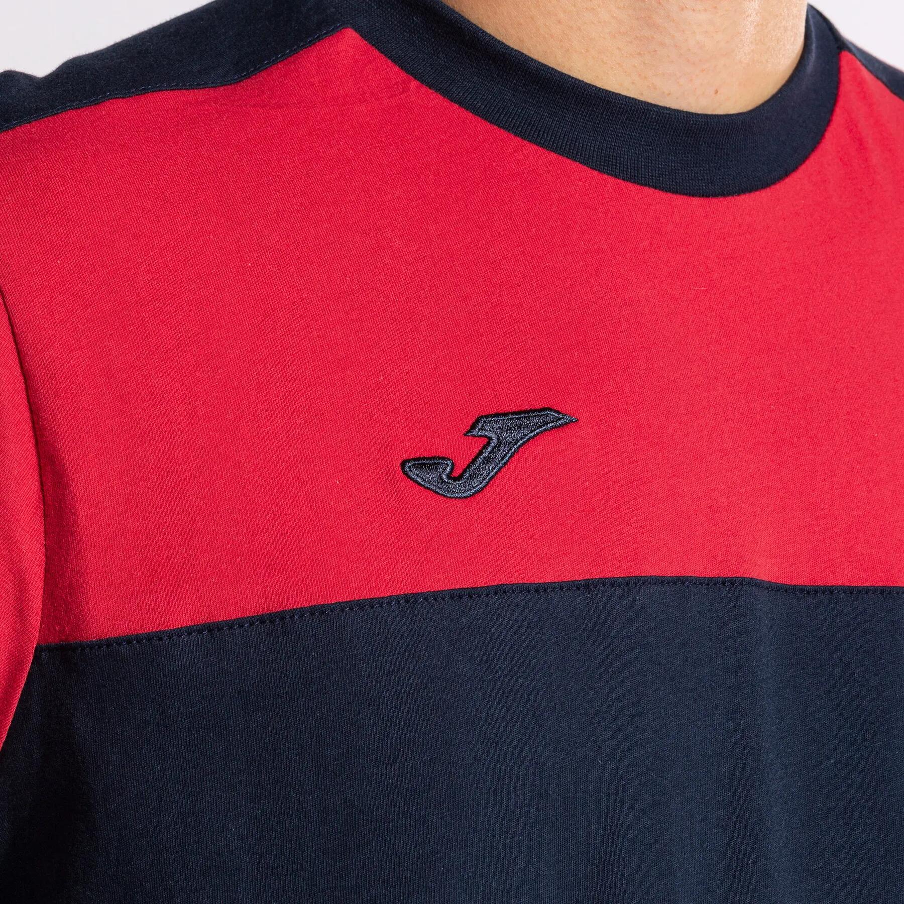 Maillot Manches Courtes Football Homme Joma Crew V Bleu Marine 7/7