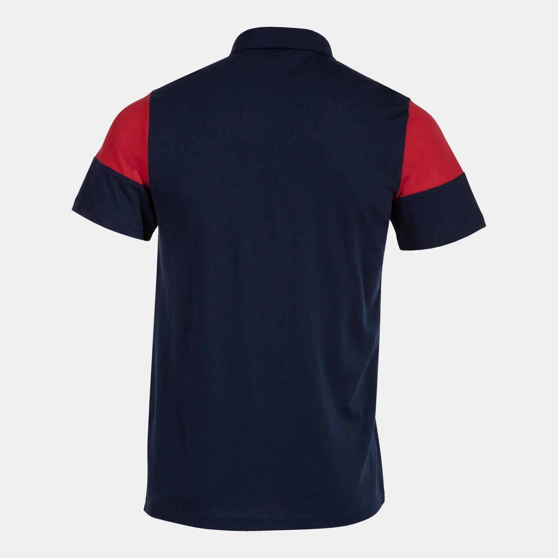 Polo Manches Courtes Futsal Homme Joma Crew V Bleu Marine 2/3