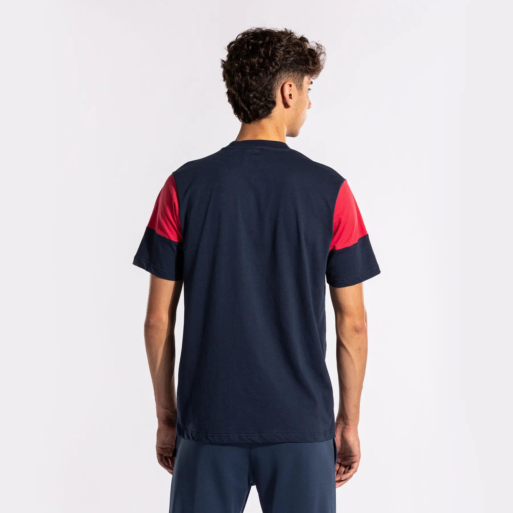 Maillot Manches Courtes Football Homme Joma Crew V Bleu Marine 6/7