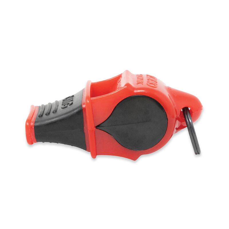 Fluier Fox 40 Sonik CMG cu snur, rosu/negru