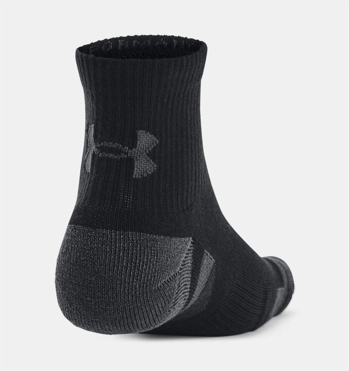 3 paia di calzini Under Armour Performance Tech Mid-High Nero Unisex 3/5