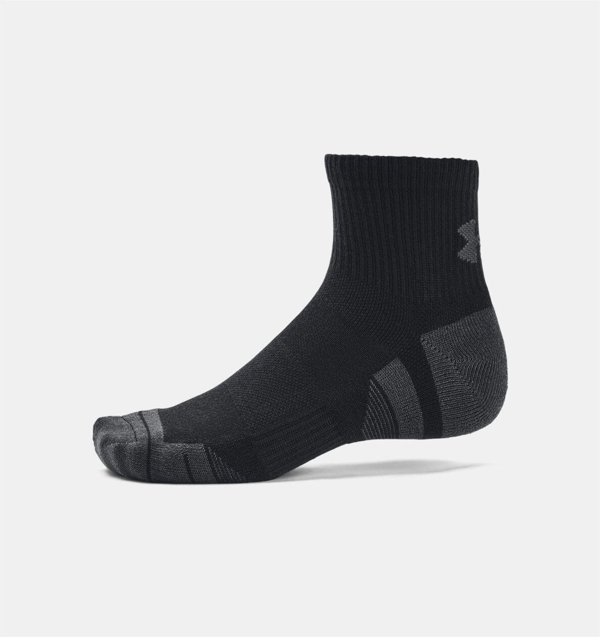 3 paia di calzini Under Armour Performance Tech Mid-High Nero Unisex 2/5