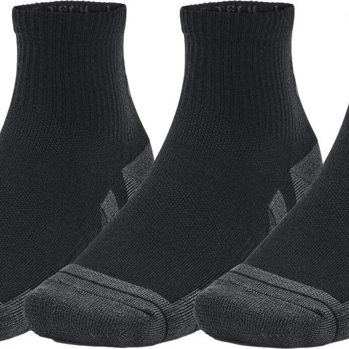 3 Pairs of Under Armour Performance Tech Mid-High Socks Black Unisex