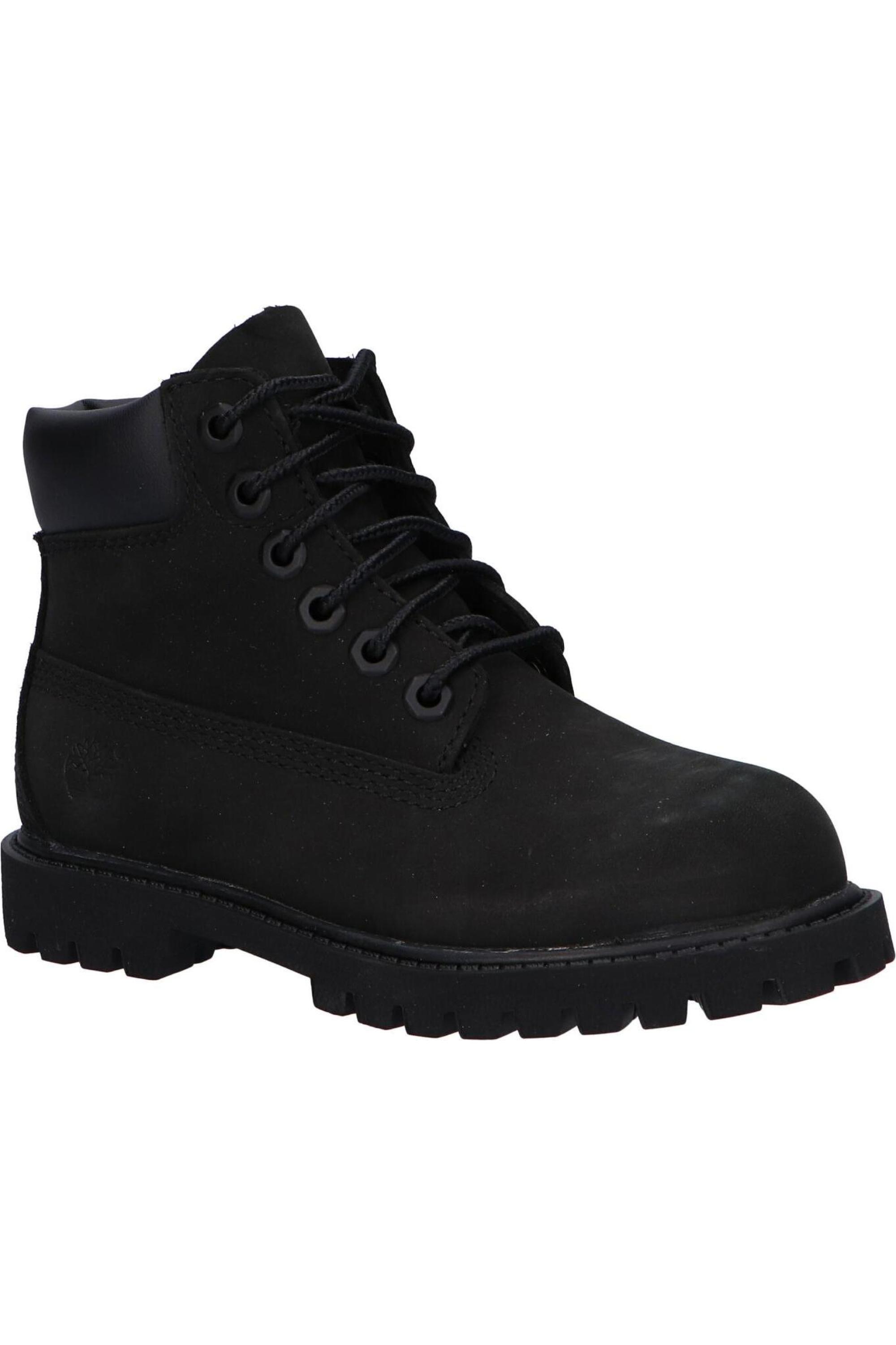 Timberland 6" Premium Boot Black Nubuck (Toddler) 2/5