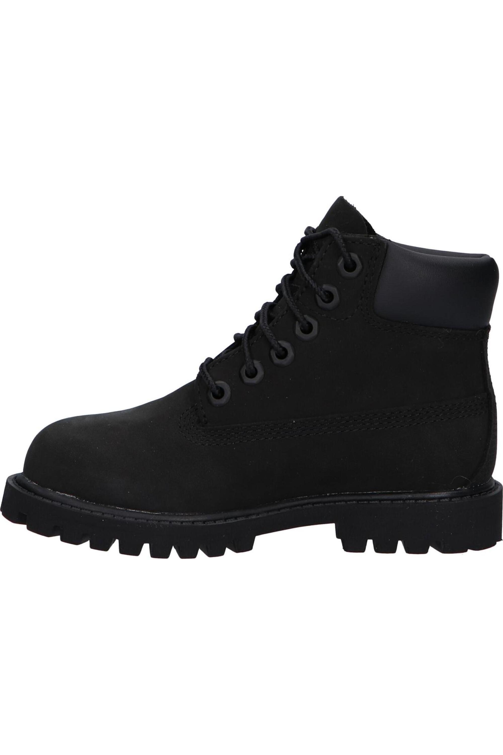 Timberland 6" Premium Boot Black Nubuck (Toddler) 4/5