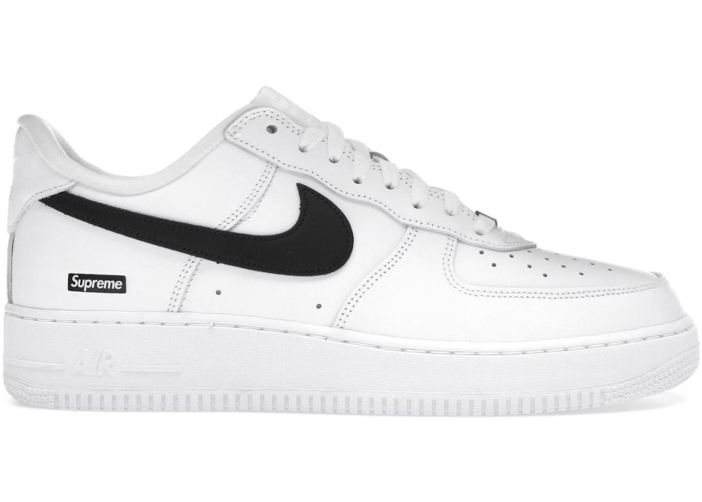 Nike Air Force 1 Low Supreme White Black 1/2