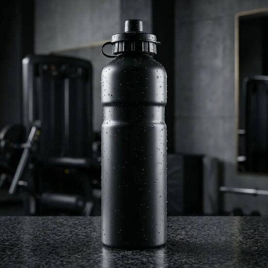 Point drinkfles aluminium 750 ml, kleur zwart
