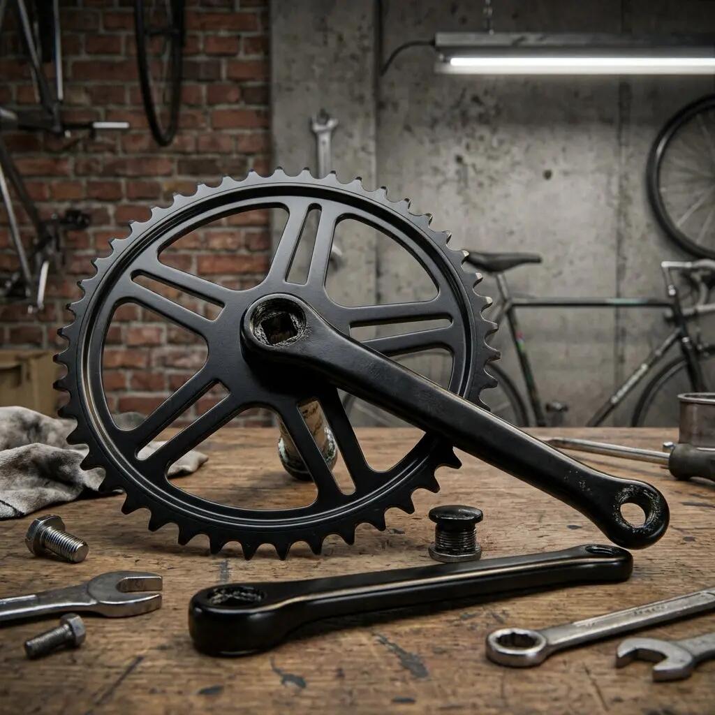 Pieper MP Crankset 4-edge — 40T, 150mm, Steel.