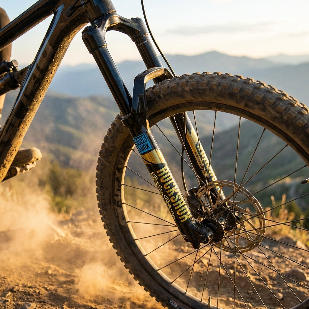 Adesivo per forcella Rockshox Troy Lee Designs 35mm /Yellow 2/3