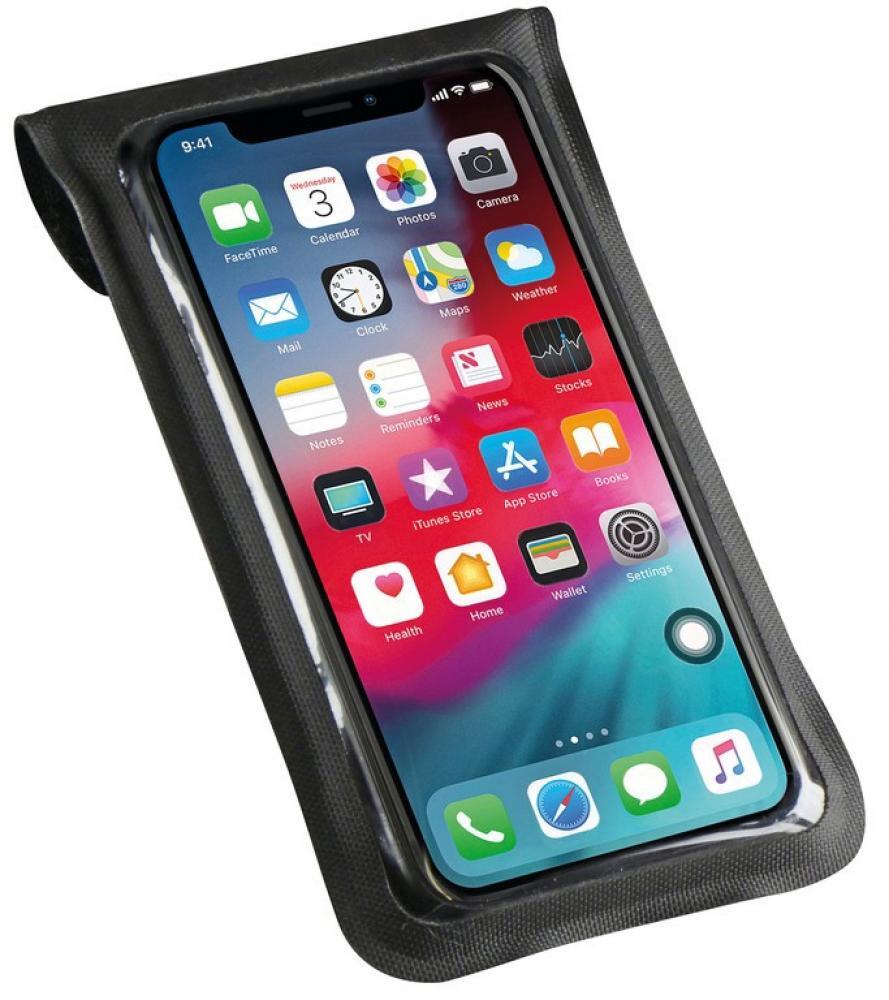 Klickfix Phone Bag Light S mit Adapter transparent/schwarz, mit Drehkupplung 2/4