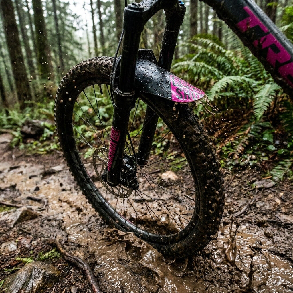 ROCKSHOX Clip-On Schutzblech vorne schwarz/magenta 2/2
