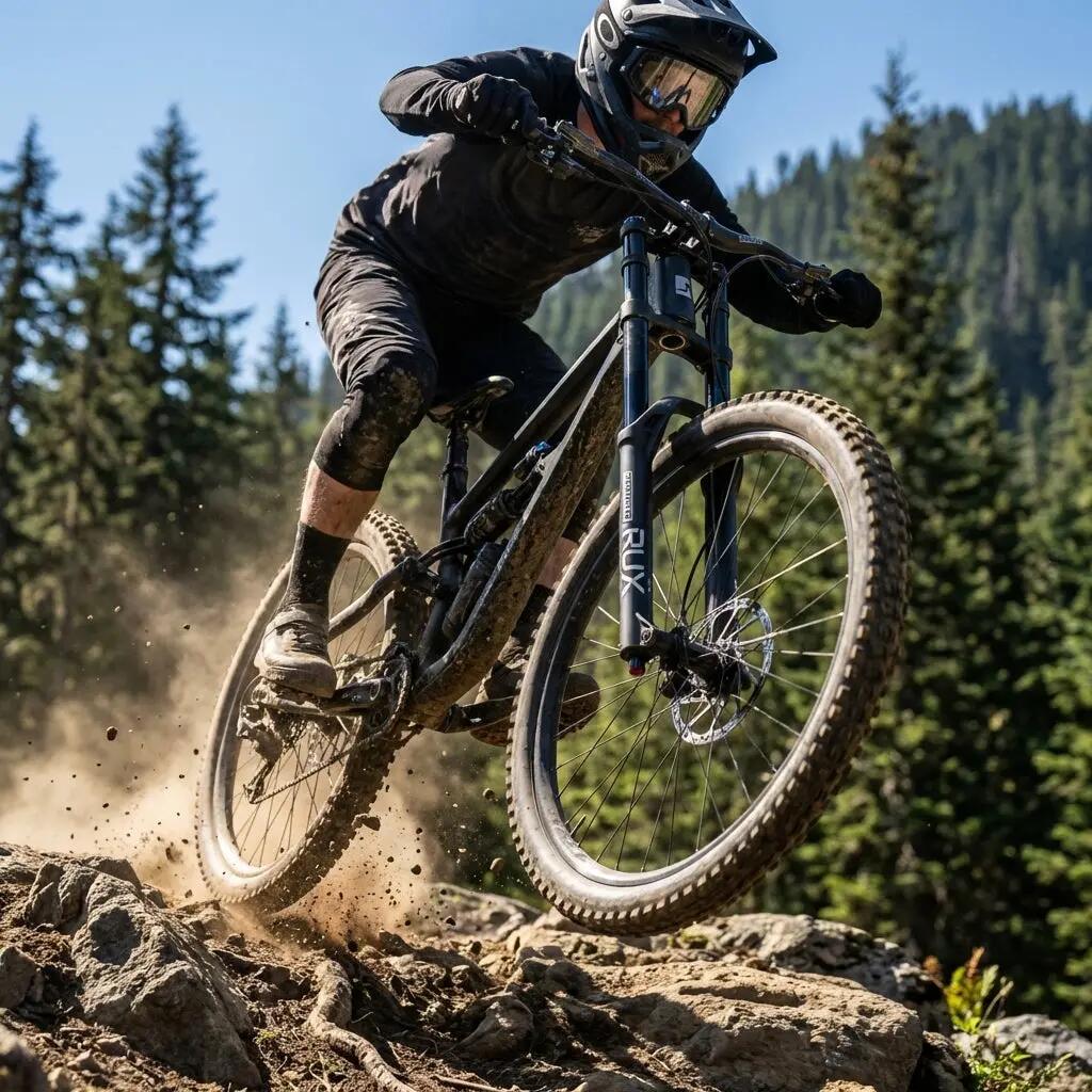 Federgabel SR Suntour SF21 RUX 38 Boost R2C2 EQ PCS T 27.5 Zoll schwarz matt ... 3/3