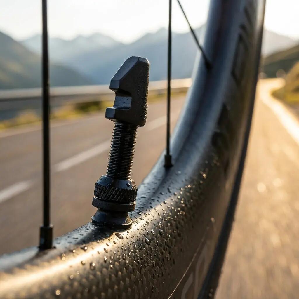 DT Swiss Ventil Tubeless Cyl Nut 18-25mm, schwarz, Aluminium 3/3
