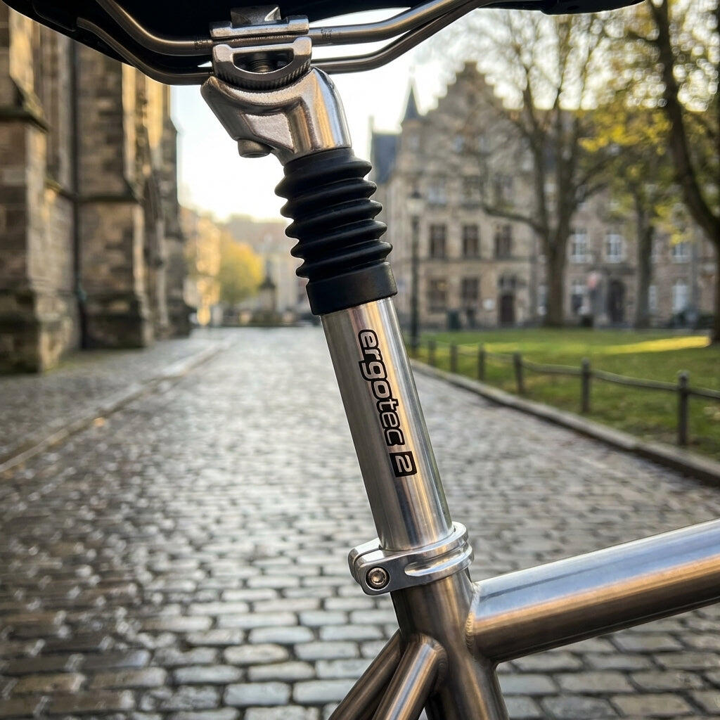 Ergotec Gefederte Patentsattelstütze SP-3.0 Aluminium Ø=254mm L=350mm silber 2/2