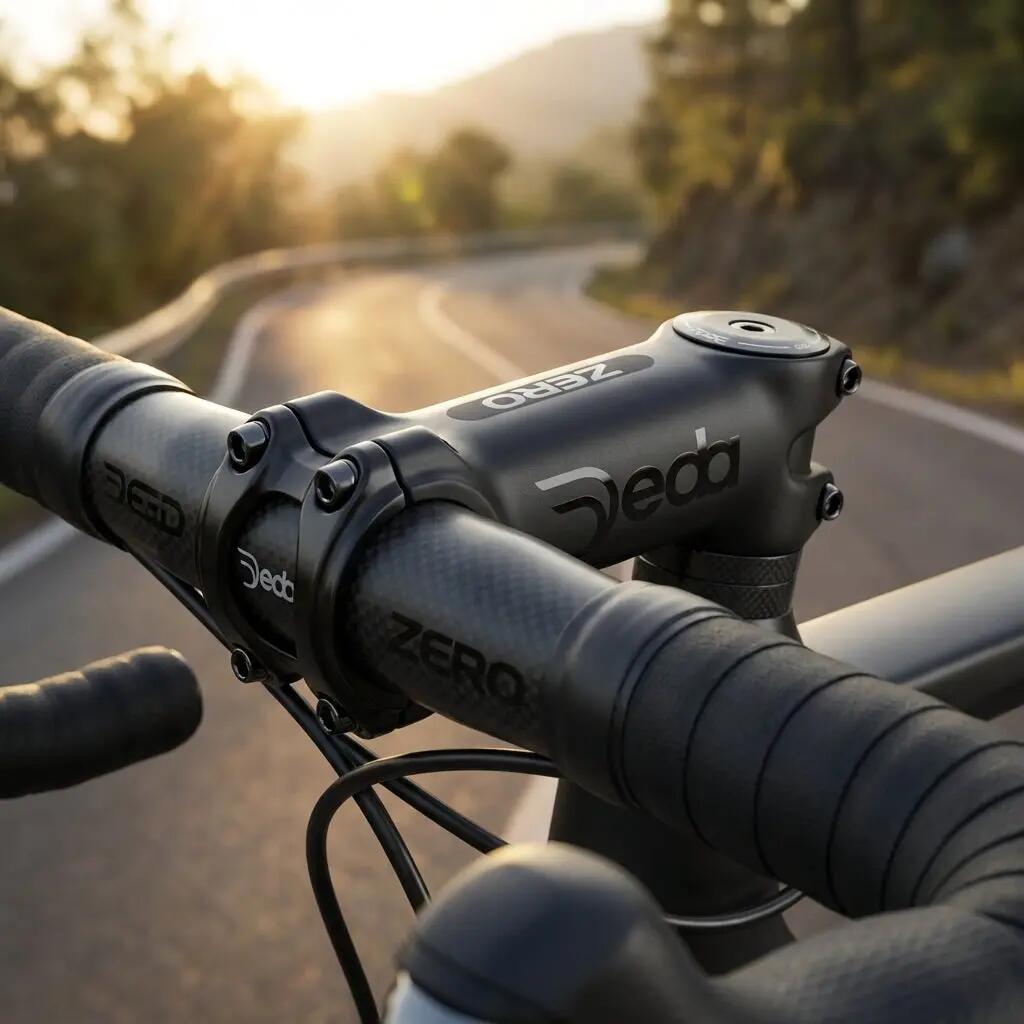 Deda Potence Zero2 OS 60 mm poli sur noir 2/3