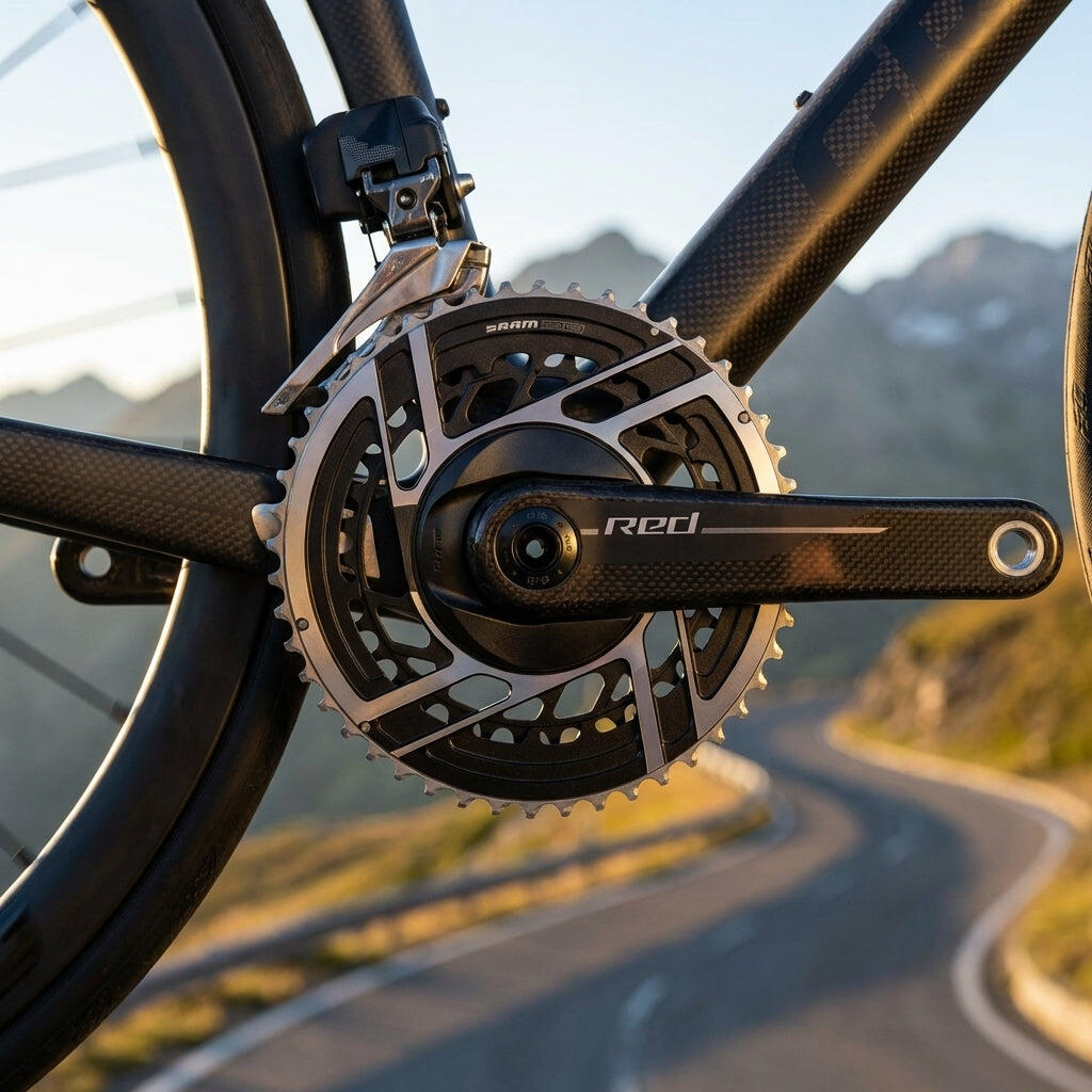 Guarnitura Sram Red E1 46/33T 12S Natural Carbon Black 2/3