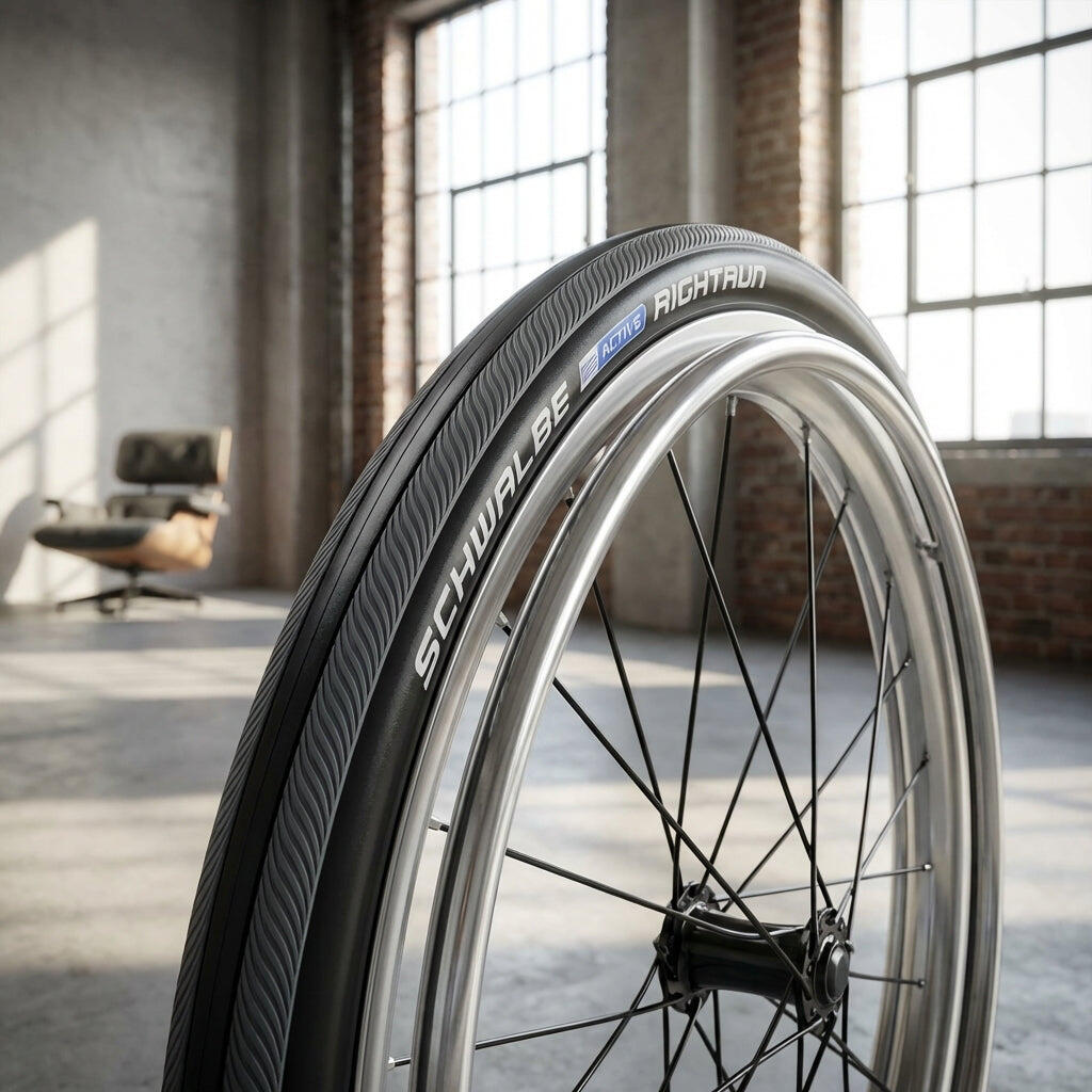 Pneu Schwalbe Rightrun 26x1.00 25-590 noir/gris HS387 à tringle métallique 2/2