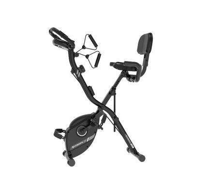 Rower treningowy składany dorosły fitness 2w1 magnetyczny 12 poziomów oporu LCD