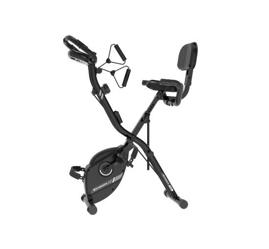 Rower treningowy składany dorosły fitness 2w1 magnetyczny 12 poziomów oporu LCD