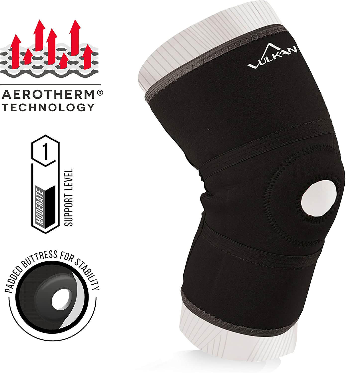 Vulkan Classic Open Knee Support Brace 4/5