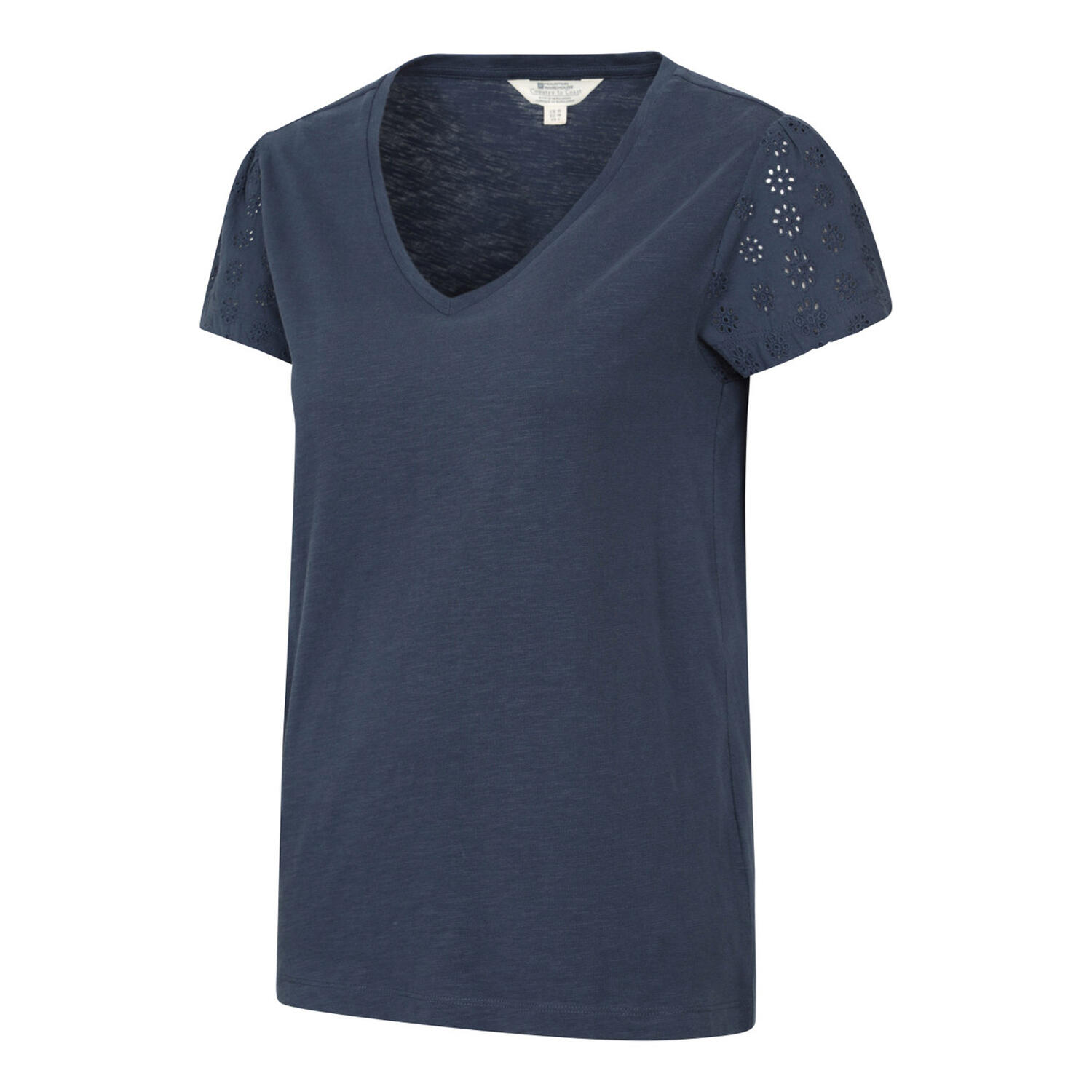 Mountain Warehouse Womens/Ladies Malaga Broderie Sleeve T-Shirt