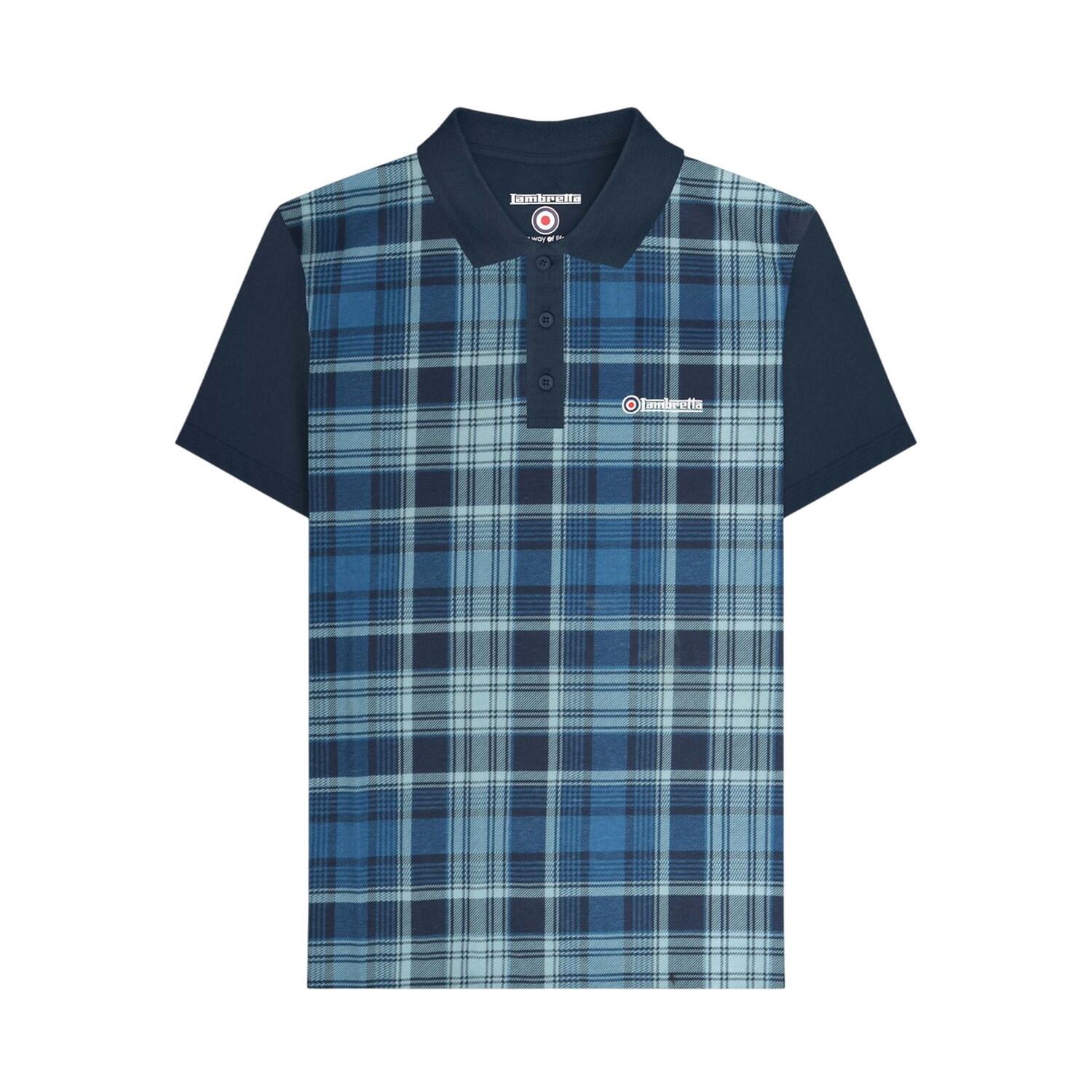 Lambretta Mens Classic Checked Polo Shirt