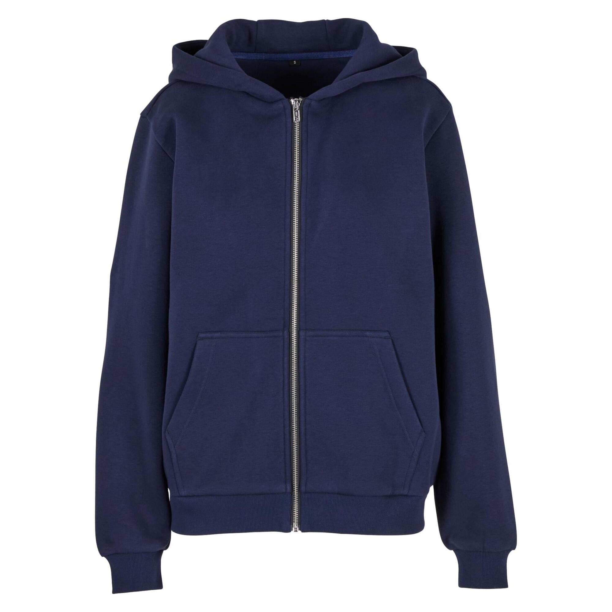 Build Your Brand Womens/Ladies Fluffy Full Zip Hoodie