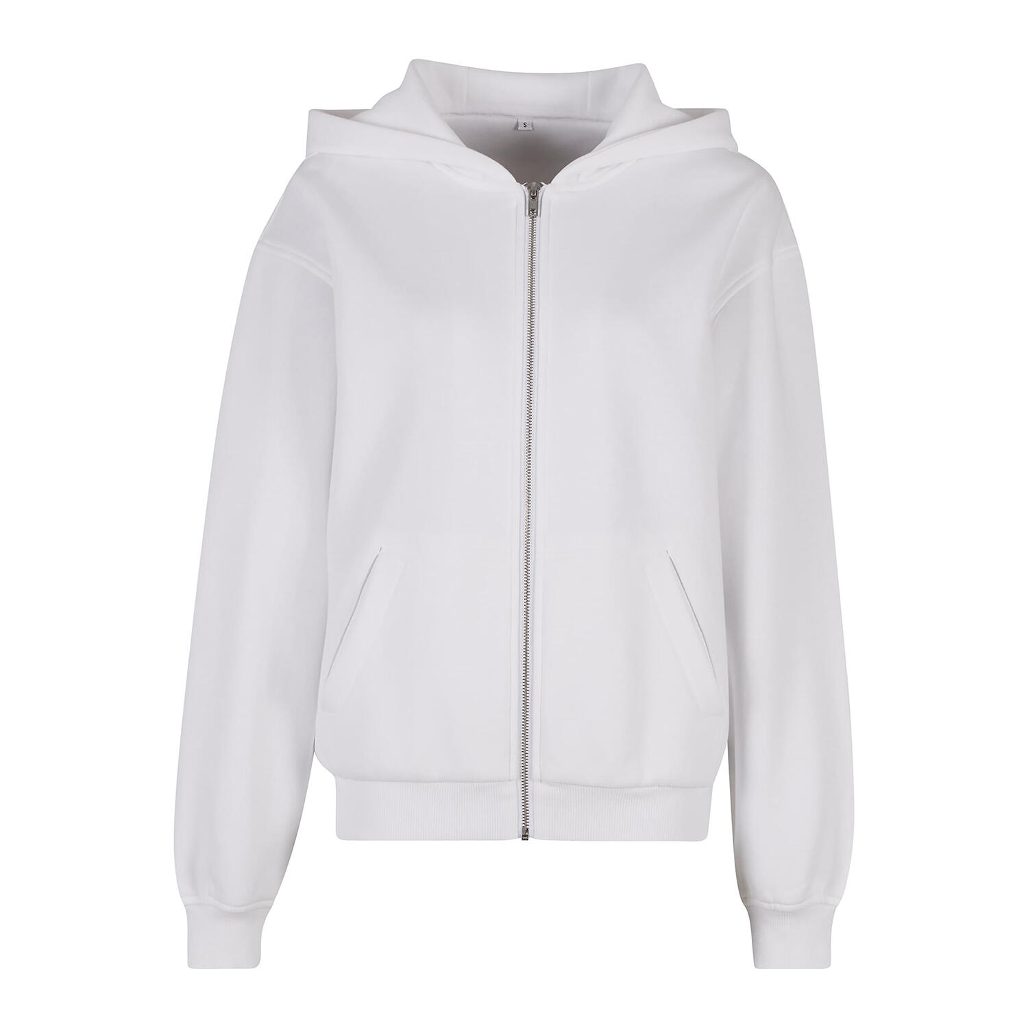 Build Your Brand Womens/Ladies Loose Fit Full Zip Hoodie
