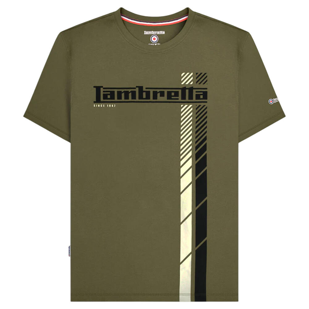 Lambretta Mens Racing Stripe T-Shirt