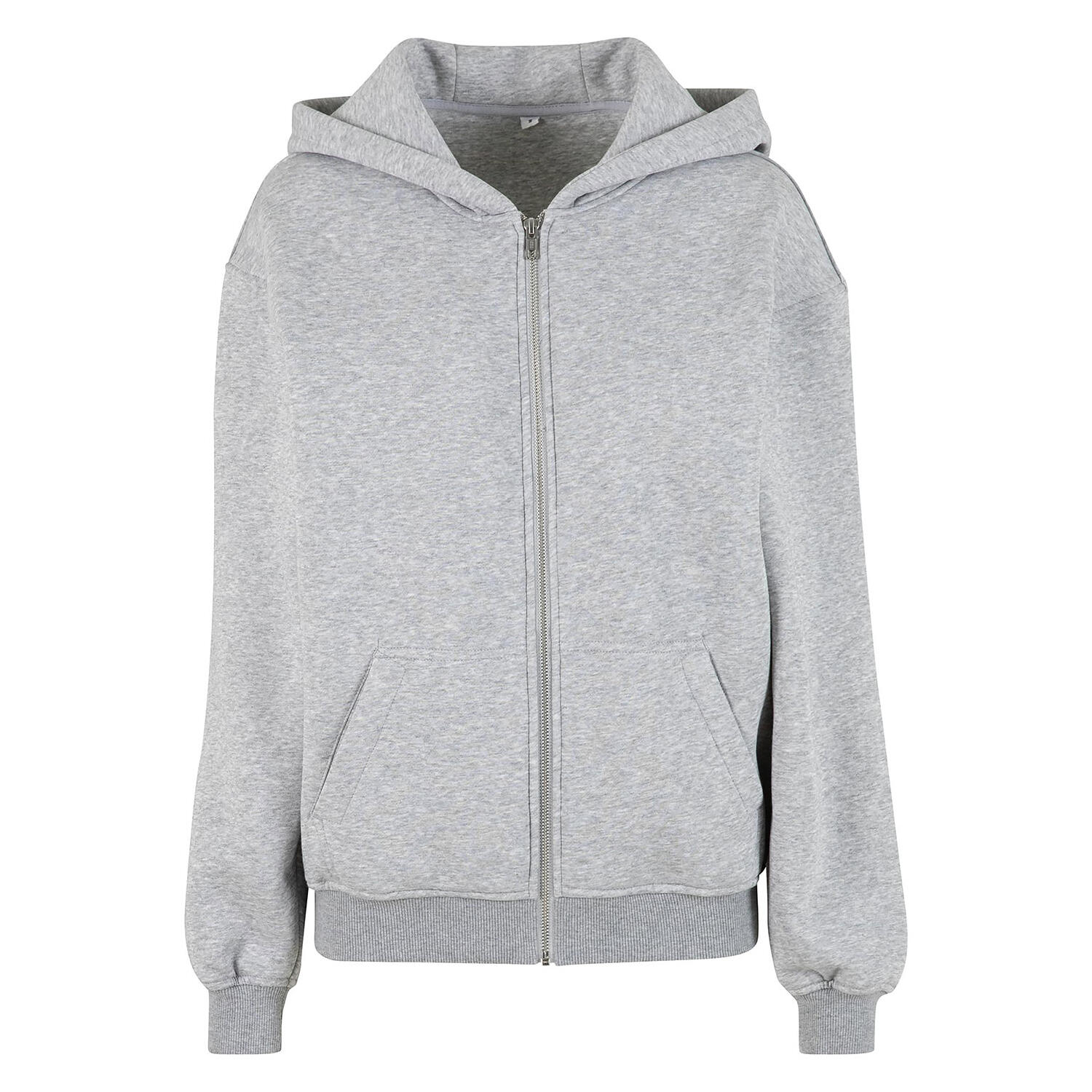Build Your Brand Womens/Ladies Loose Fit Full Zip Hoodie