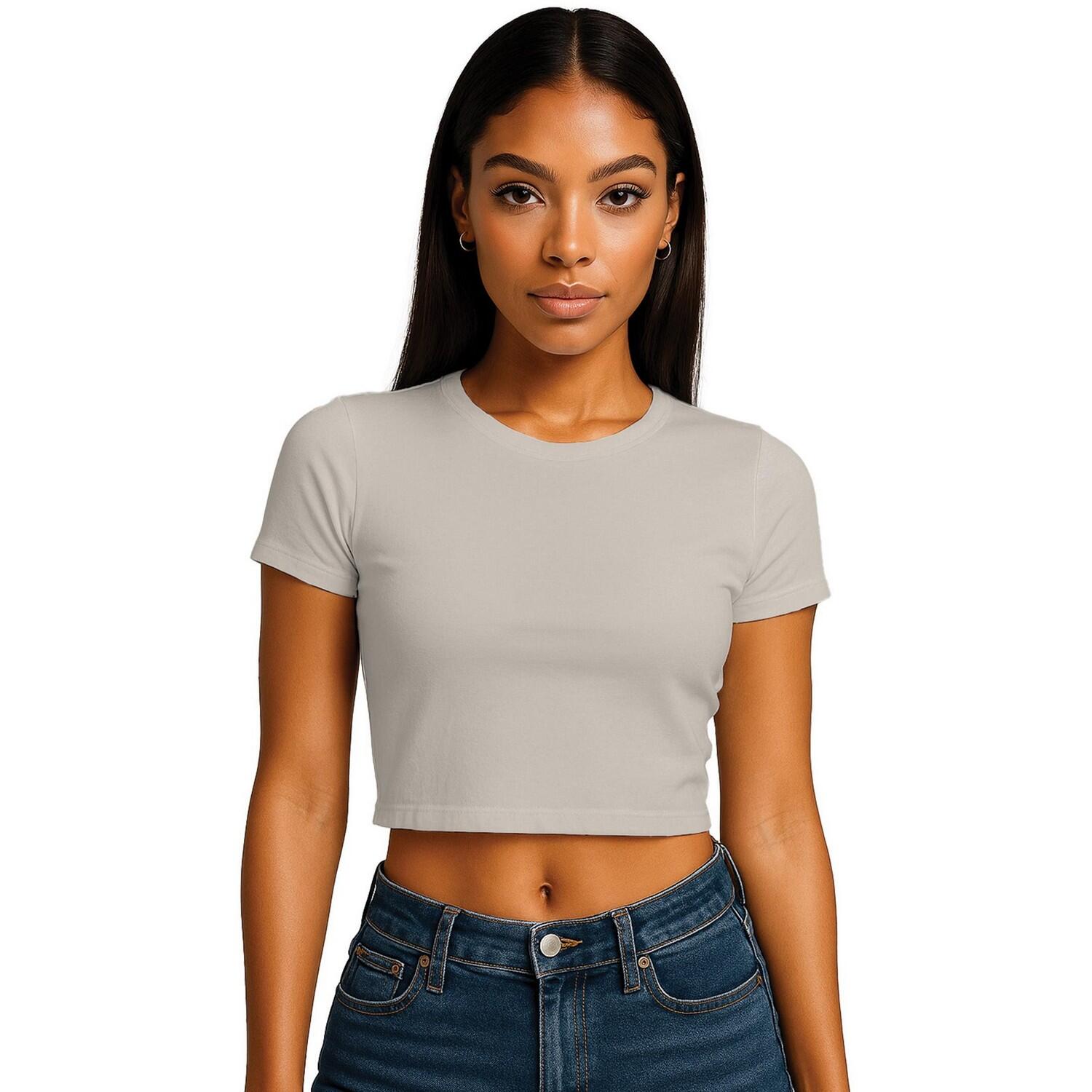 Casual Classics Womens/Ladies Combed Cotton Crop T-Shirt