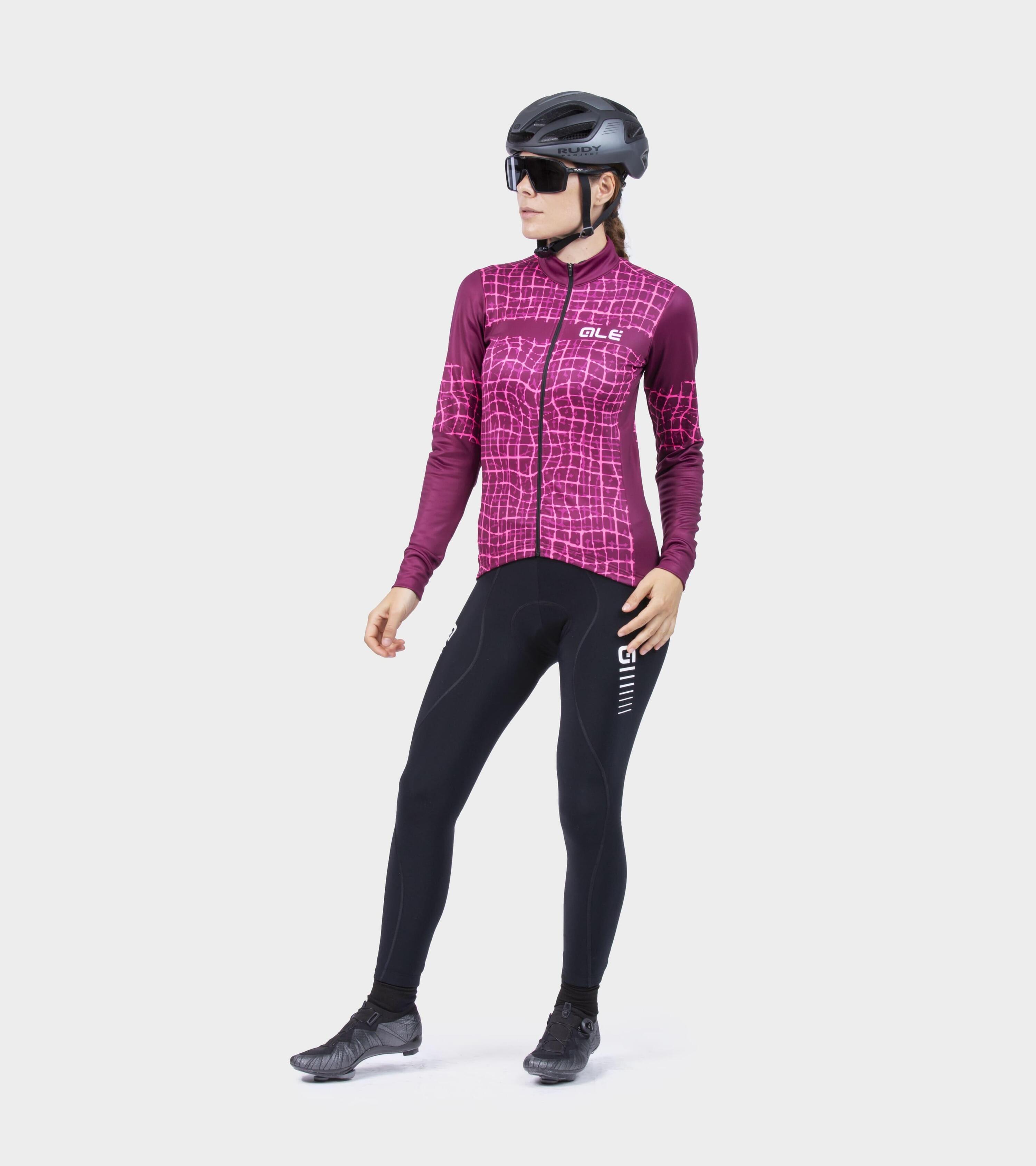 Radtrikot Damen - Solid Wall Rosa 3/5