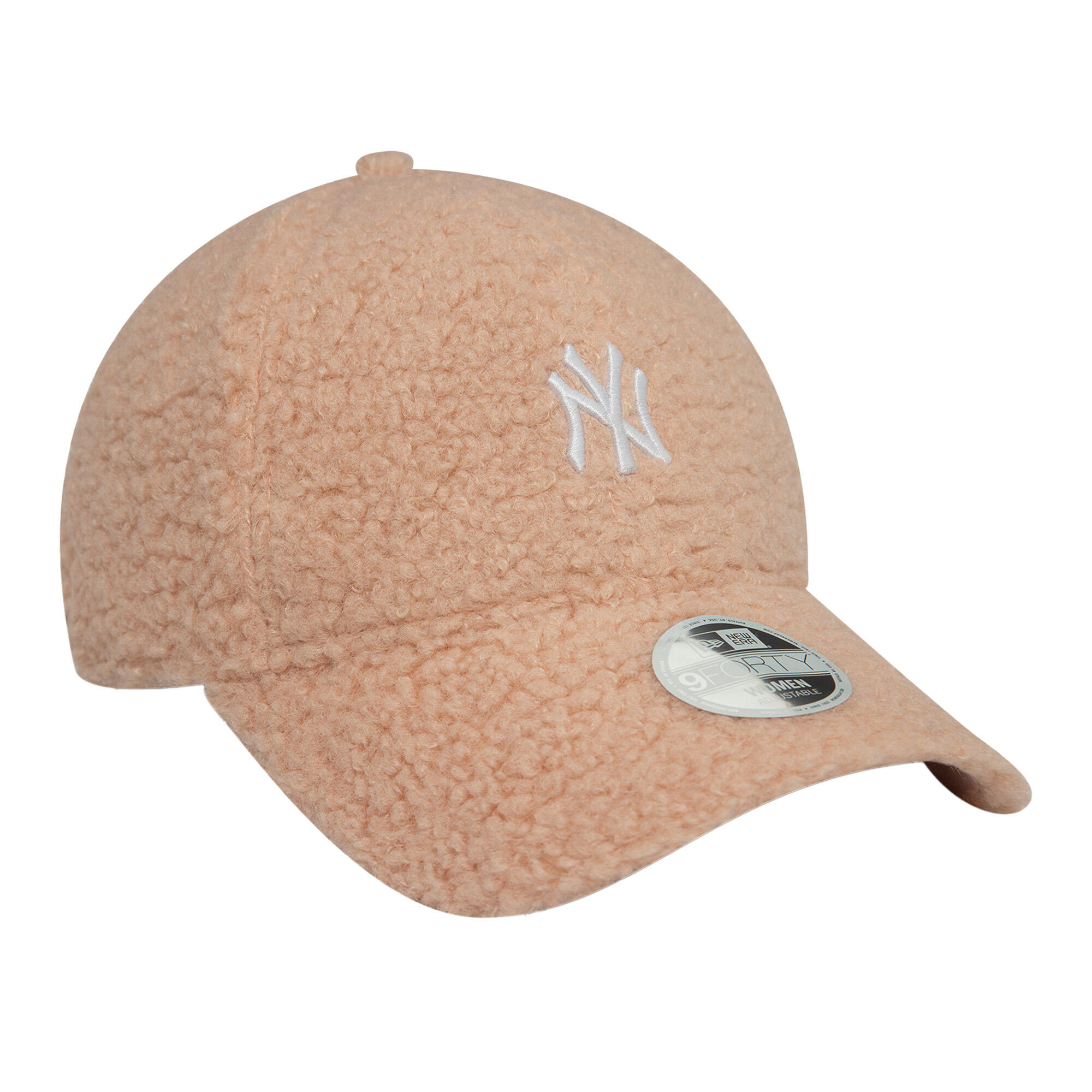 Gorra con visera para mujer New Era Borg 9FORTY New York Yankees 6/6