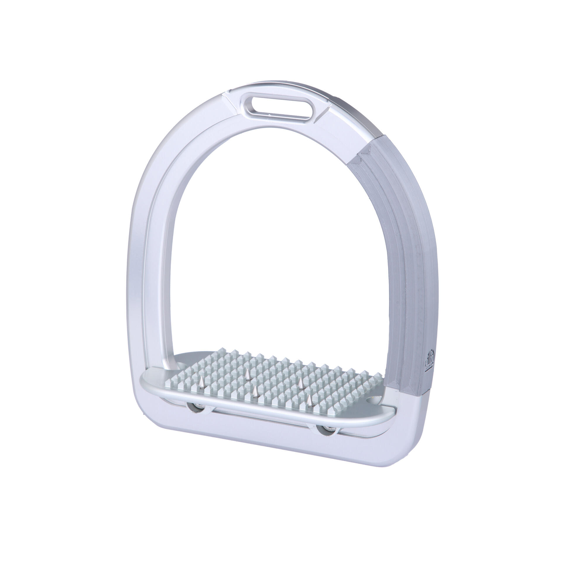 Estribos de seguridad de aluminio para suelos planos con puntas para niños. Alfa 1/1