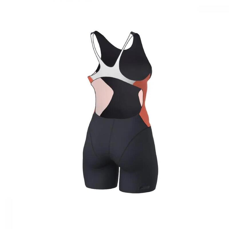 Z3R0D - Costum triatlon femei fara maneci - Racer TRISUIT WOMAN FUSION CORAL
