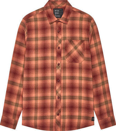 Fox Head survivalist flannel shirt - lange mouw, rust