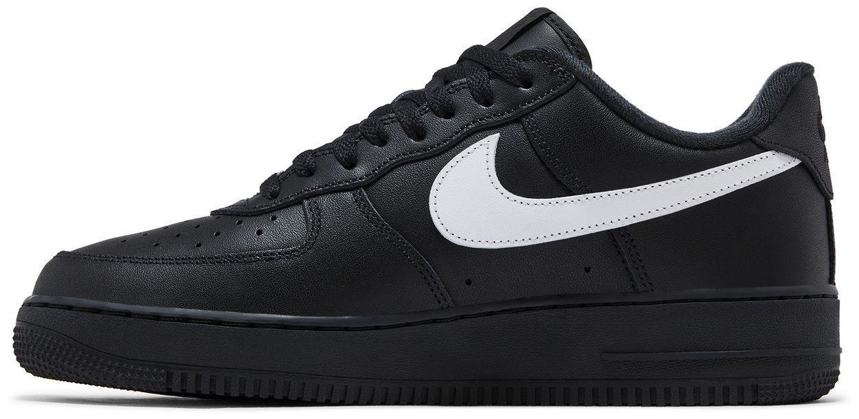 Nike Air Force 1 Low Supreme Black White 2/5