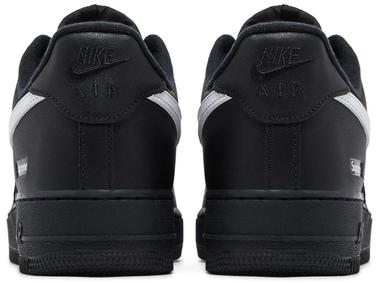 Nike Air Force 1 Low Supreme Black White 4/5