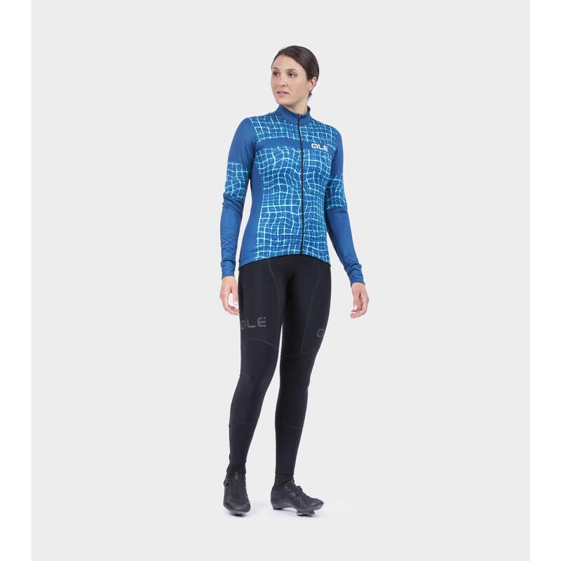 Ale Dames Fietsshirt Lange Mouwen Solid Wall