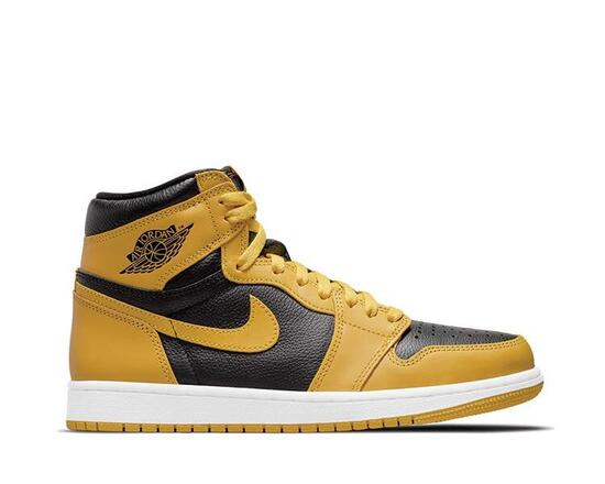 Schoenen - basketbal - air jordan 1 - hoog - pollen/zwart-wit