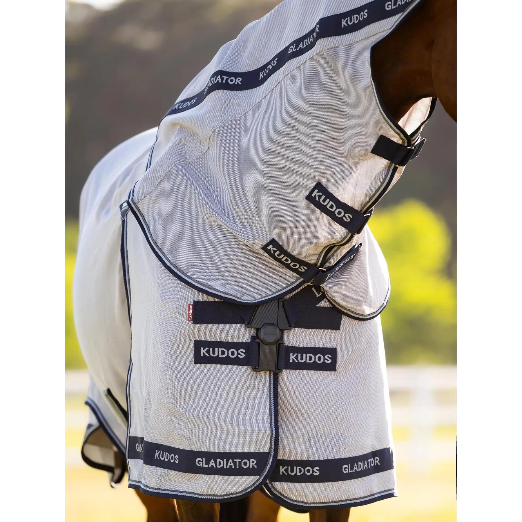 Paardenvliegendeken met halsdekking LeMieux Kudos Gladiator 4/4